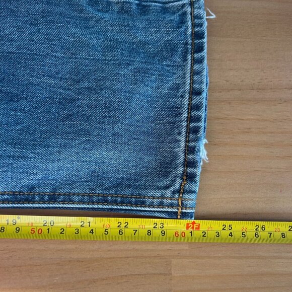 EVIDNT Malibu Medium Wash Distressed Girlfriend Relaxed Jeans Sz 27 Blue - Picture 11 of 11